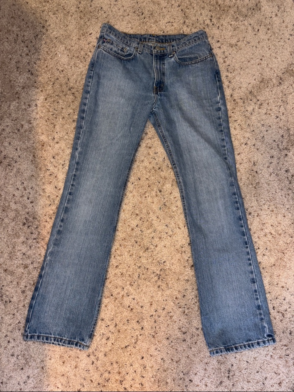 Ralph Lauren Vintage Women's Light Blue Boot-Cut Jeans Size 6